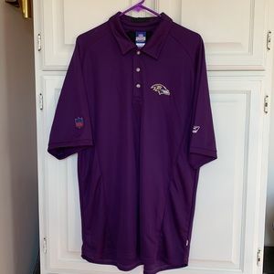 NFL Baltimore Ravens Football Official Team Polo Shirt LARGE NWT